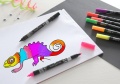 Flamastry dwustronne Faber Castell 10kol neonowych