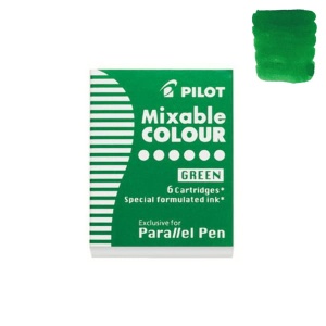 Naboje do piór Pilot Parallel - zielony