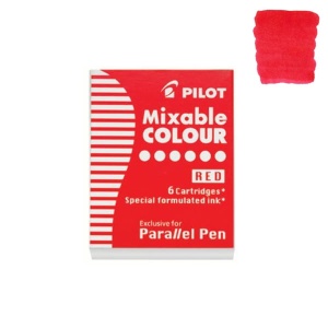 Naboje do piór Pilot Parallel - czerwony