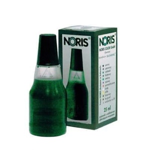 Tusz do stempli - bezolejowy NORIS 25ml  - ZIELONY