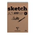 Blok szkicowy White Sketch Clairefontaine A3, 100ark. - na spirali.jpg