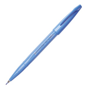 Flamaster Pentel Touch Brush Pen SES15 -   błękitny