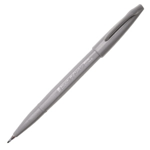 Flamaster Pentel Touch Brush Pen SES15 - szary