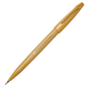 Flamaster Pentel Touch Brush Pen SES15 - ciemno żółty