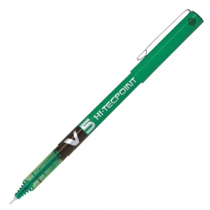 Cienkopis Pilot Hi-tecpoint V5 zielony - jednorazowy