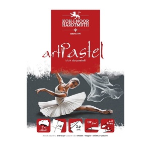 Blok do pasteli Koh-i-noor "artPastel"  A4  - antracyt