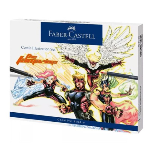 Zestaw do rysowania komiksów Comic Illustration Set Faber-Castell The Famazings.jpg