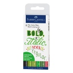 Zestaw flamastrów artystycznych Faber Castell Pitt Artist Hand Lettering - 6 kolorów