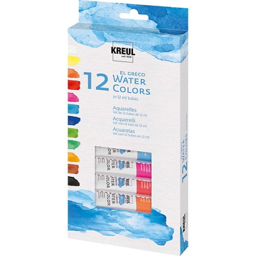 Zestaw farb akwarelowych Kreul 12x12ml