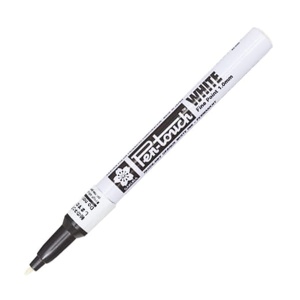 Marker permanentny Pen-touch Sakura - biały - F - 1,0mm