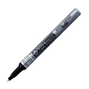 Marker permanentny Pen-touch Sakura - srebrny - F - 1,0mm