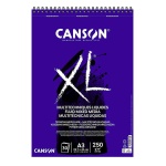 Blok XL Multitechniques Canson - 250g, 30ark, A3, na spirali