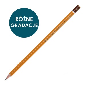 Ołówek grafitowy Koh-i-noor 1500 w drewnie  - na sztuki - różne miękkości