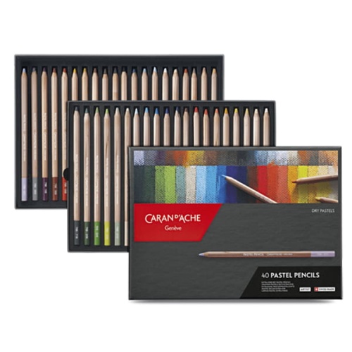 Zestaw pasteli w kredce Caran d'Ache Pastel Pencil 40 sztuk