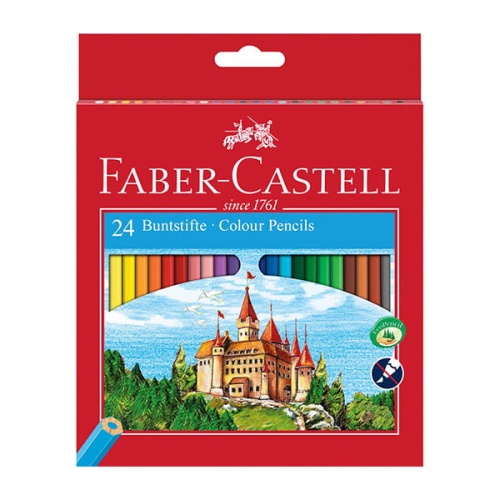 Kredki ołówkowe ECO FABER-CASTELL Zamek 24 kolory