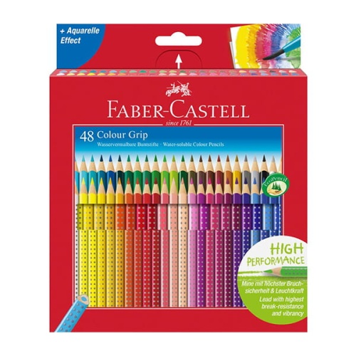Kredki ołówkowe Colour Grip 2001 FABER-CASTELL 48 kolorów