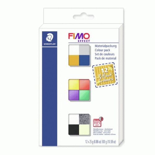 Zestaw modeliny Fimo Effect MIX - 12x25g