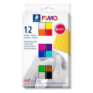 Zestaw modeliny Fimo Soft BASIC - 12x25g 