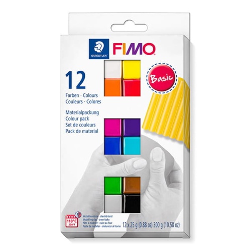 Zestaw modeliny Fimo Soft BASIC - 12x25g