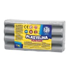 Plastelina modelarska Astra - 1 kg, szara