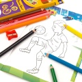 Kredki Bic Kids Super Soft trójkątne - 12 kolorów + temperówka