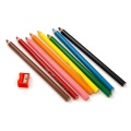 Kredki Bic Kids Super Soft trójkątne - 12 kolorów + temperówka