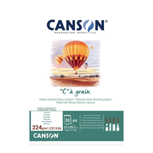 Szkicownik Canson "C" a grain - 224g,30ark. A4