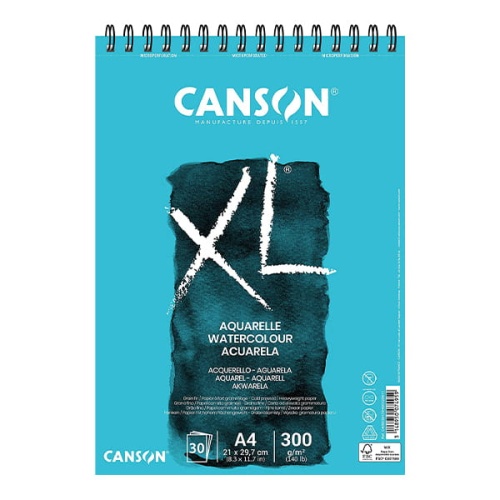 Blok-do-akwareli-Canson-XL-Aquarelle-300g-30ark-A4-na-spirali