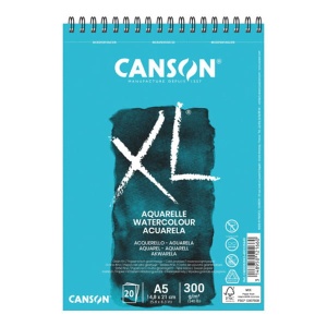 Blok do akwareli Canson XL Aquarelle - 300g, 20ark, A5, na spirali