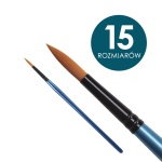 Pędzle syntetyczne graART krótkie trzonki, OKRĄGŁE seria 2147