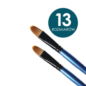 Pędzle syntetyczne graART krótkie trzonki, KOCI JĘZYK seria 2149