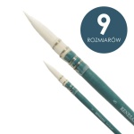Pędzle syntetyczne Renesans krótkie trzonki, OKRĄGŁE MOP seria ROLL BRUSH