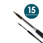 Pędzle z włosia wiewiórki RENESANS krótkie trzonki, OKRĄGŁE seria 3010R