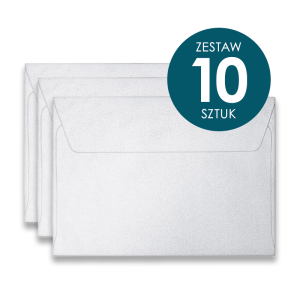 Koperta Galeria Papieru C6, 114x162mm, Millenium diamentowa biel - 10 sztuk