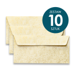 Koperta Galeria Papieru DL, 110x220mm, Róże kremowy - 10 sztuk