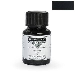 Tusz kaligraficzny rysunkowy Rohrer & Klingner 50ml - Schwarz