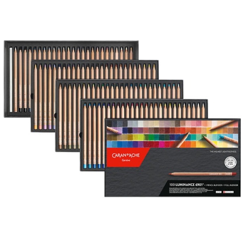 Kredki artystyczne Luminance 6901 Caran d'Ache - zestaw 100 kolorów.jpg