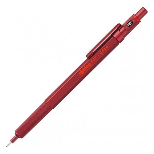 Ołówek automatyczny Rotring seria 600 - 0,7mm czerwony.jpg