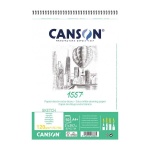 Blok rysunkowy Canson 1557 fakturowany - 125g, 30ark, A4+, na spirali