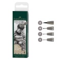Zestaw flamastrów Pitt Artist Faber-Castell Warm Grey IV - 4 sztuki szare (F, S, M, B) _2.jpg