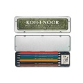 Koh-i-noor Diamond Drawing Pencils Kredki mechaniczne 5217 - 6 szt + gumka