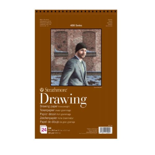 Blok rysunkowy Strathmore Drawing seria 400 - 163g, 24ark, A4, na spirali