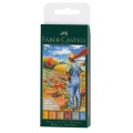 Zestaw flamastrów Faber-Castell Pitt Artist Pens Brush - 6 kolorów - HARVEST.jpg