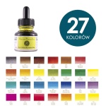 Tusz Sennelier na bazie szelaku z pipetą 30ml - 27 kolorów