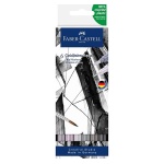 Zestaw flamastrów akwarelowych FABER-CASTELL Goldfaber Aqua - SHADE OF GREY - 6 kolorów 