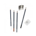 estaw węgli w ołówku Winsor&Newton Studio Collection z gumką - 5 sztuk.jpg