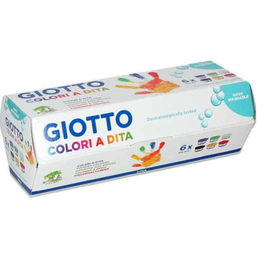 Farby do malowania palcami GIOTTO - 6x100ml