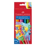 Kredki akwarelowe FABER-CASTELL Rybka 12 kolorów + pędzelek GRATIS