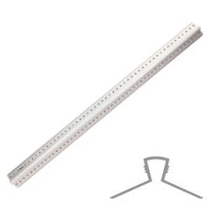 Linijka szkolna Leniar 20 cm z uchwytem