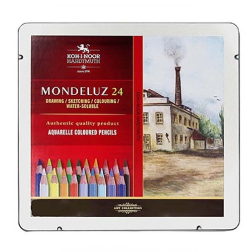 Kredki akwarelowe Koh-I-Noor Mondeluz DRAWING LANDSCAPE- 24 kolory w metalowej kasecie.jpg